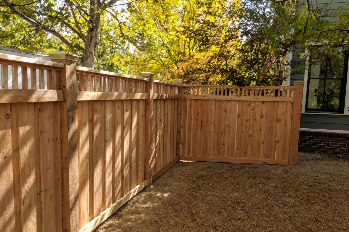 Privacy fence installation