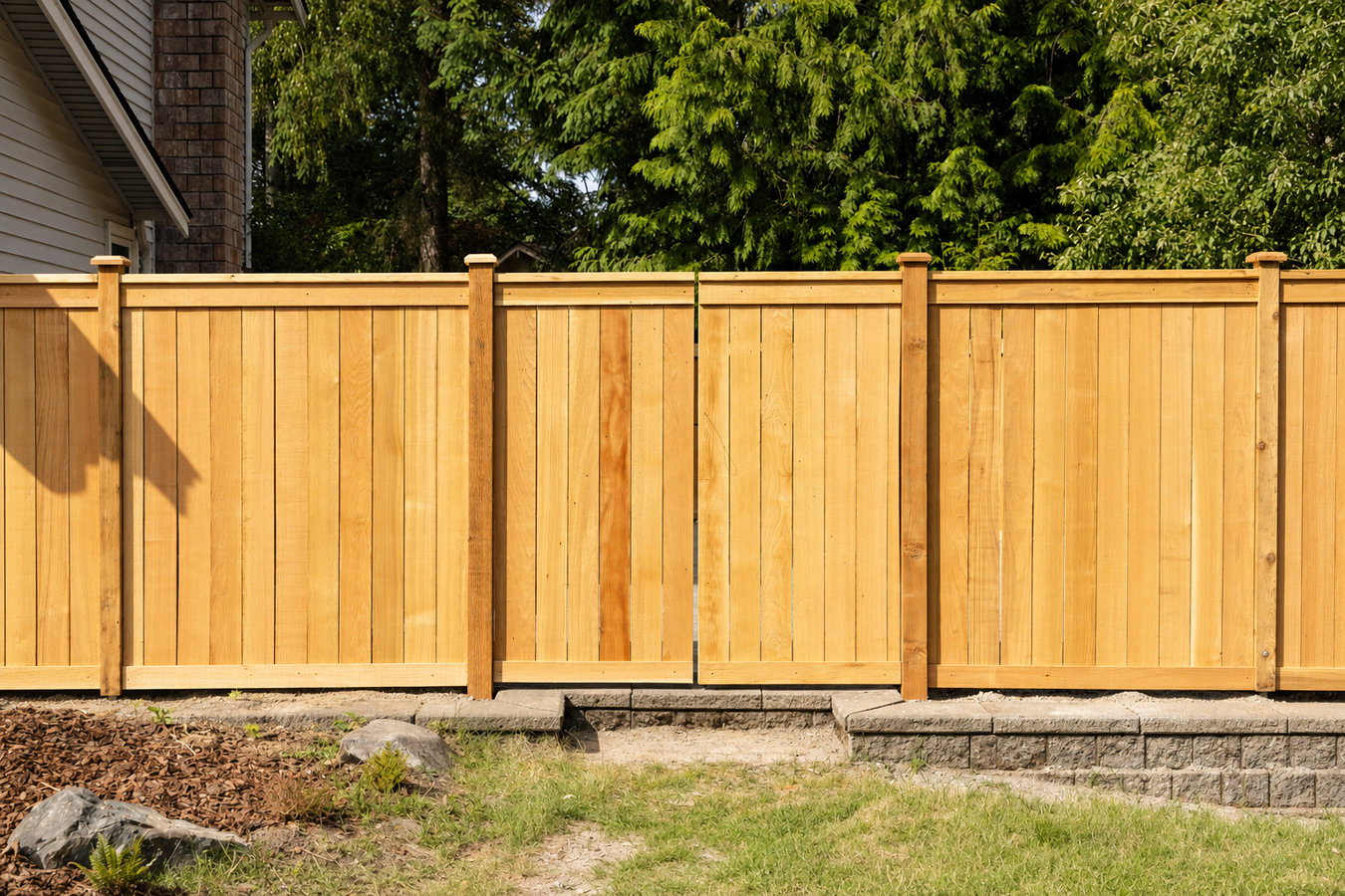 Wood fence installation in Encinitas, CA